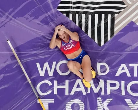 The American vaulter wins third world championship vaulting championship in thrilling Japanese final